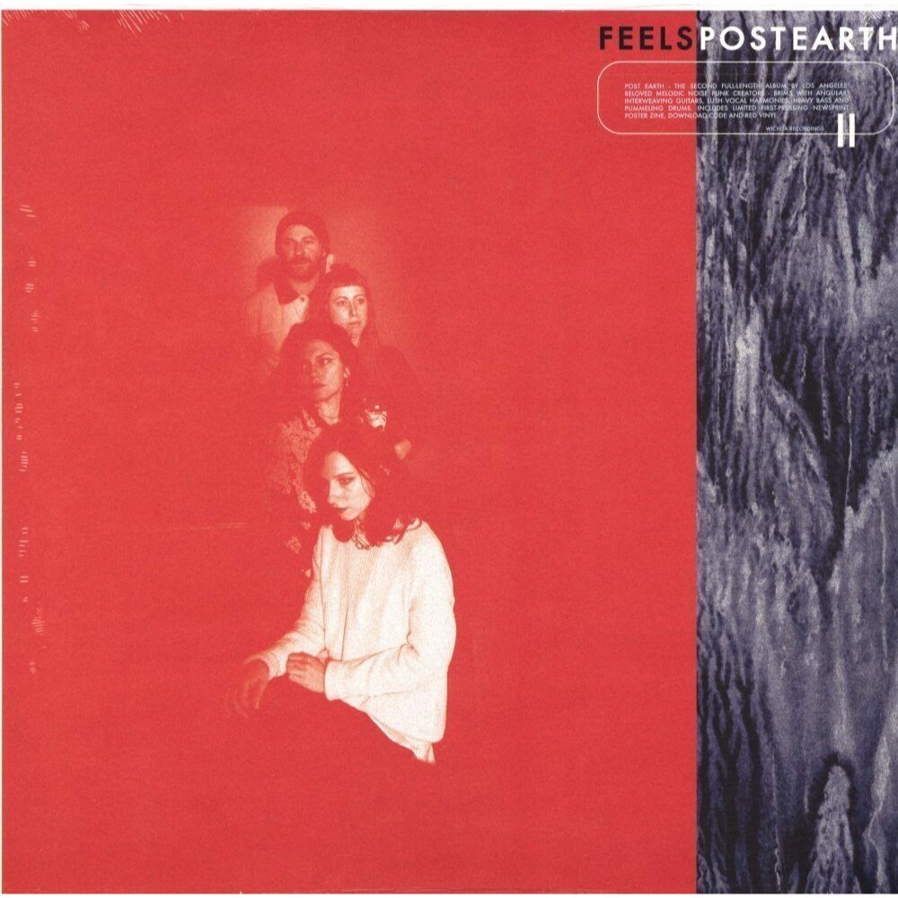 Feels – Post Earth, Ltd Ed, Red Colored Vinyl, Wichita Records, 2019, NEW Punk